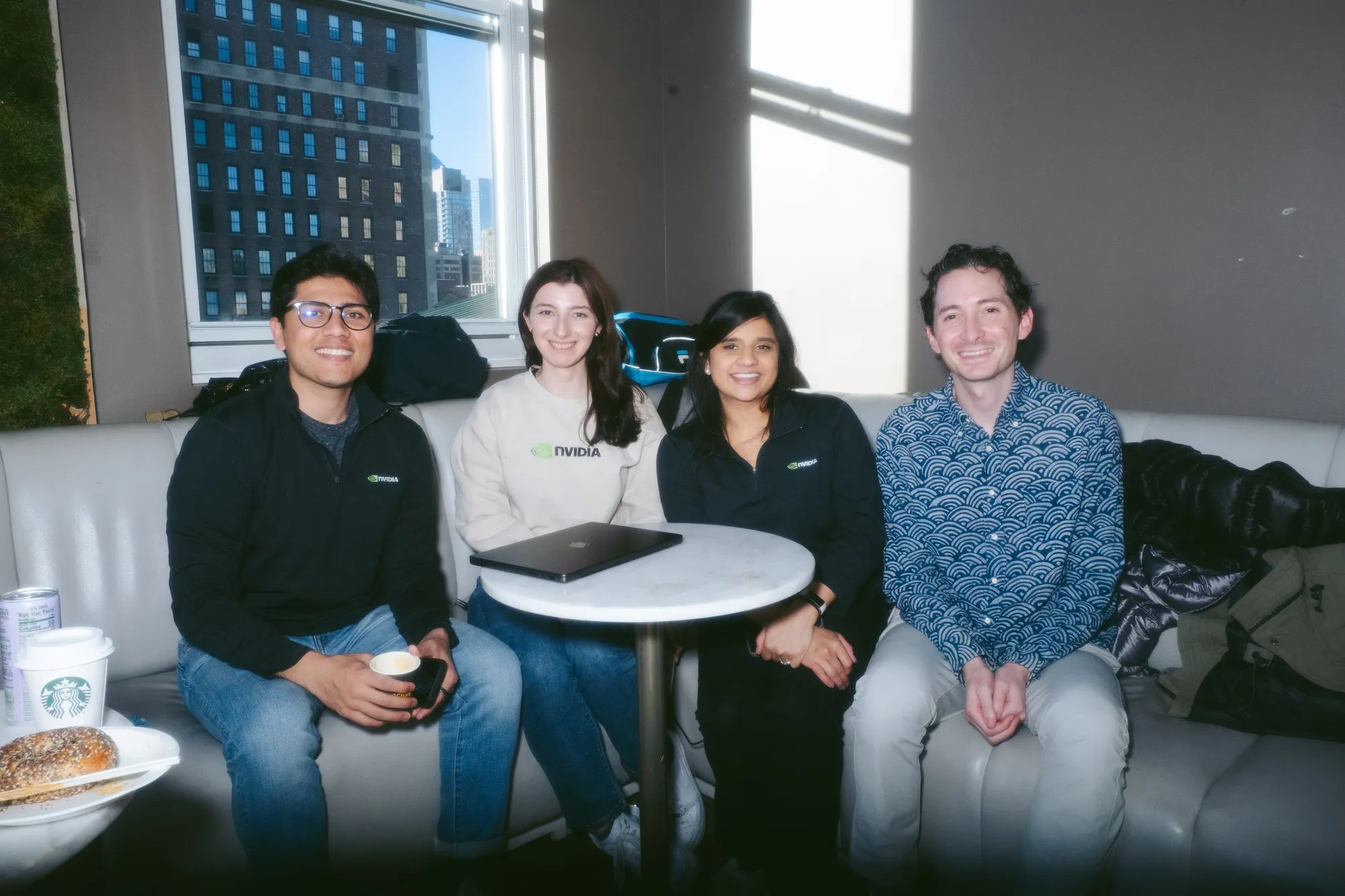 The NVIDIA team on-site at the NYC venue