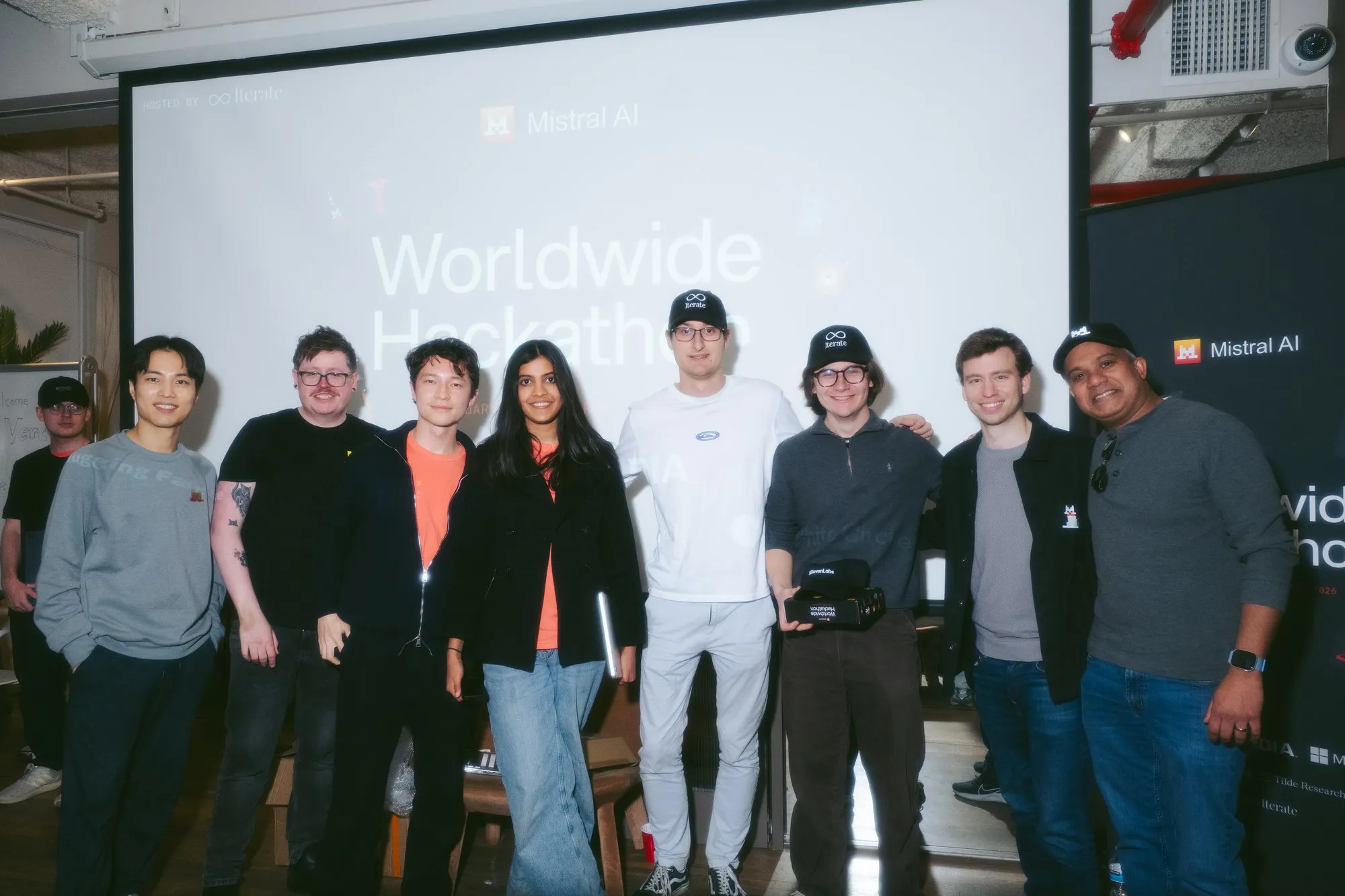 Winners and judges group photo