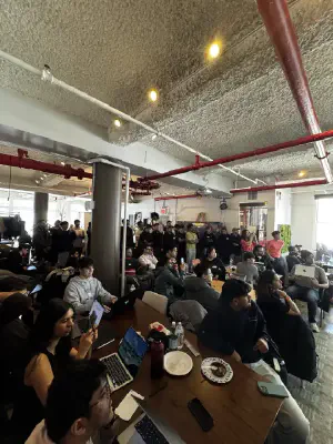 Hundreds of builders packed into the NYC venue for the opening kickoff.