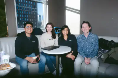 The NVIDIA team on-site at the NYC venue — supporting builders with accelerated computing expertise.